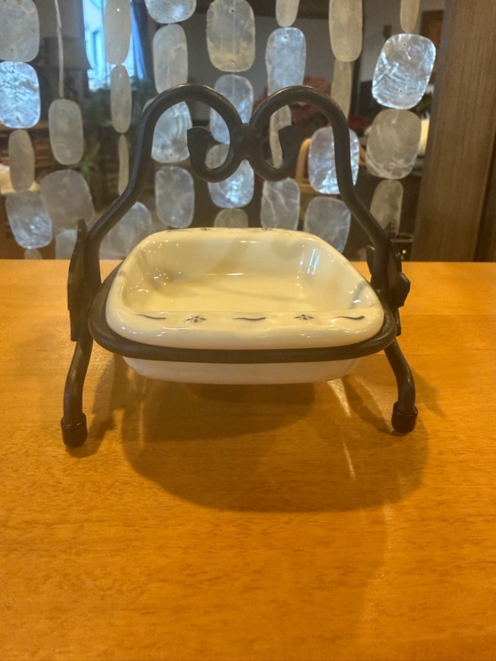 Longaberger CC Mini 8x8 & Wrought Iron Stand